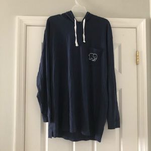 ivory ella Tops - Ella Fit Dark Navy Tee Shirt Hoodie ivory ella Tops - Ella Fit Dark Navy Tee Shirt Hoodie